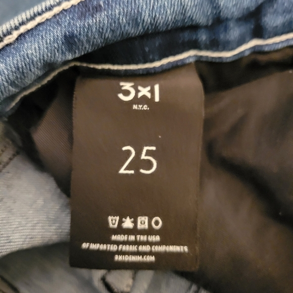 3x1 NYC Split Hem Bootcut Jrans Size 25 - Picture 6 of 10